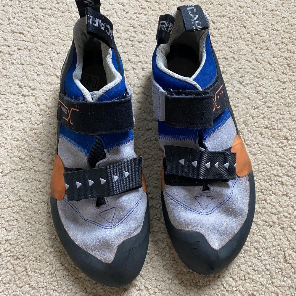 Scarpa “X Sedge” climbing shoes